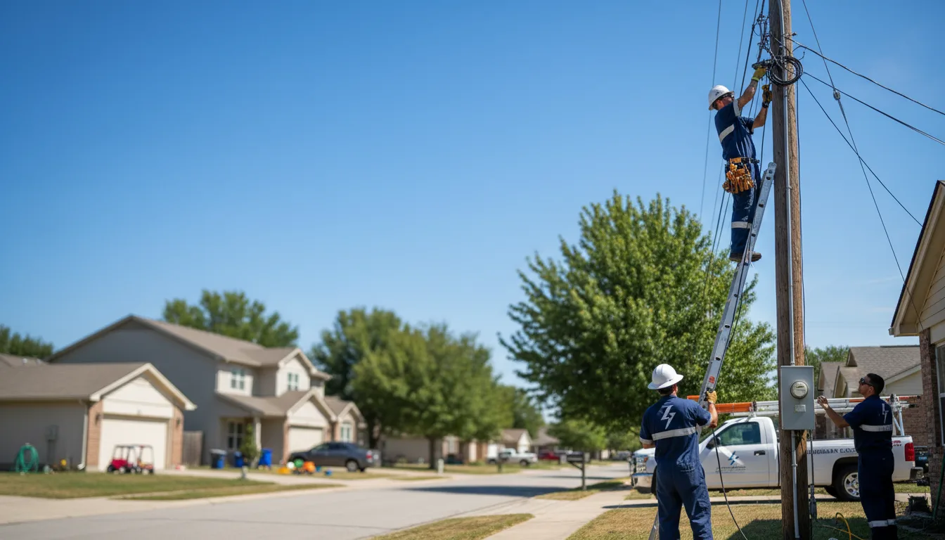 Residential electrician providing installation services in Twelve Mile, IN